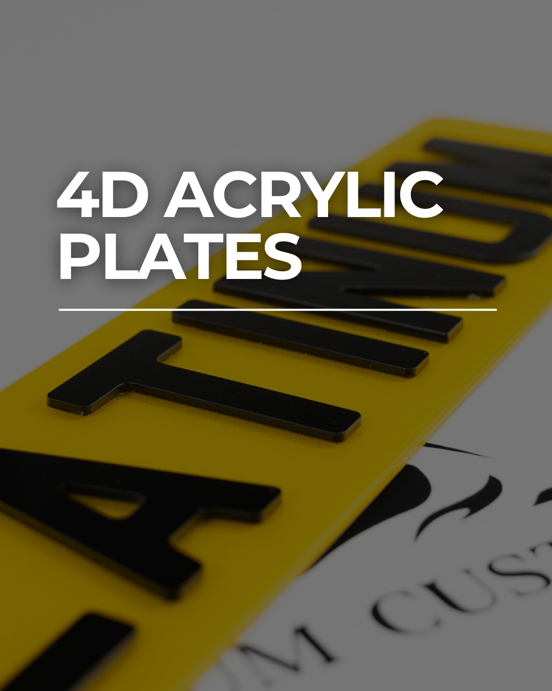 4D ACRYLIC PLATES